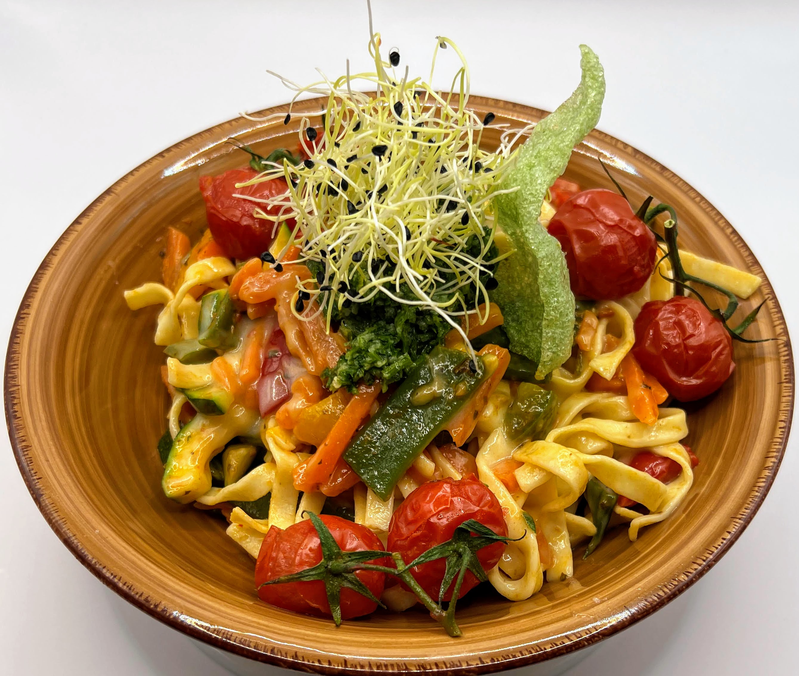 Bild vom Nudelgemüse mit Parmesan und Gremolata